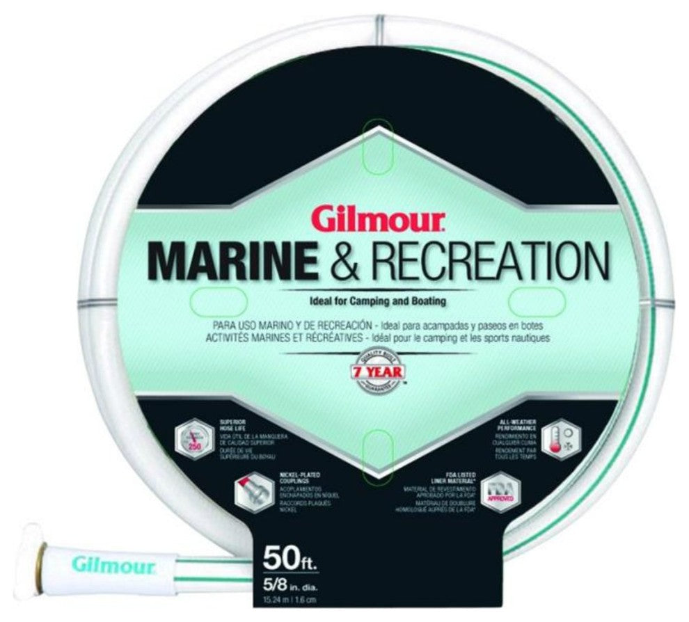 Gilmour Heavy-Duty Garden Hoses, Vinyl, 5/8"x50'