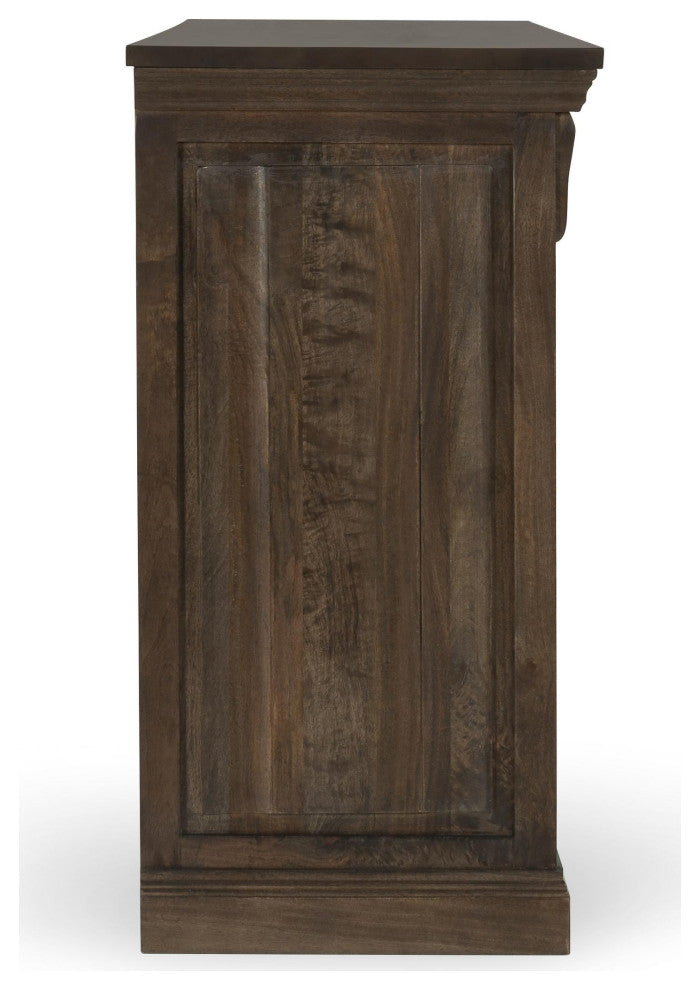 Adelaide Nine-Drawer Mango Wood Dresser, Cocoa Brown by Kosas Home