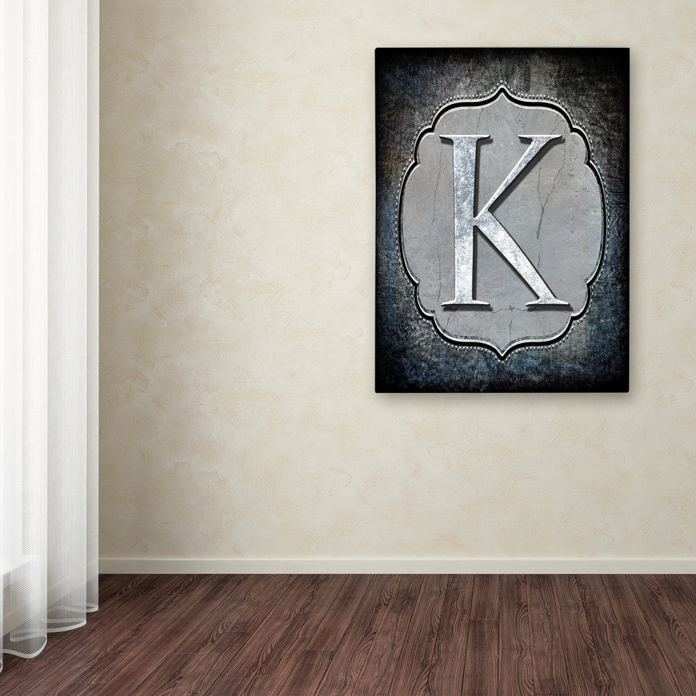 LightBoxJournal 'Letter K' Canvas Art, 35" x 47"