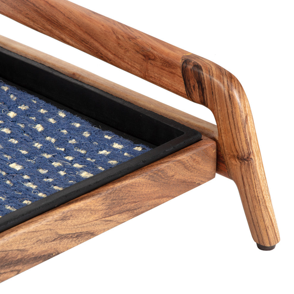 Single-Tier Natural Stand With 2-Pair Rubber Boot Tray K.C. Whistle