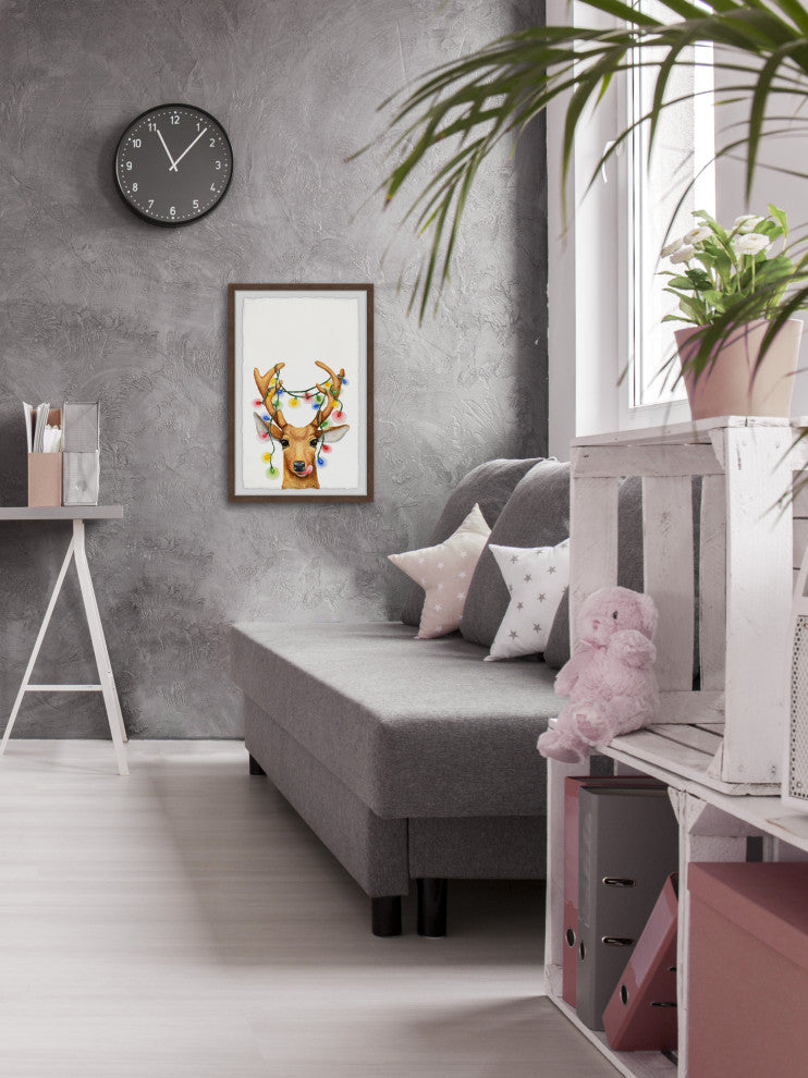 "Antler Decor" Framed Painting Print, 16x24