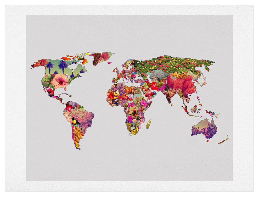 Deny Designs Bianca Green Its Your World Art Print, Small