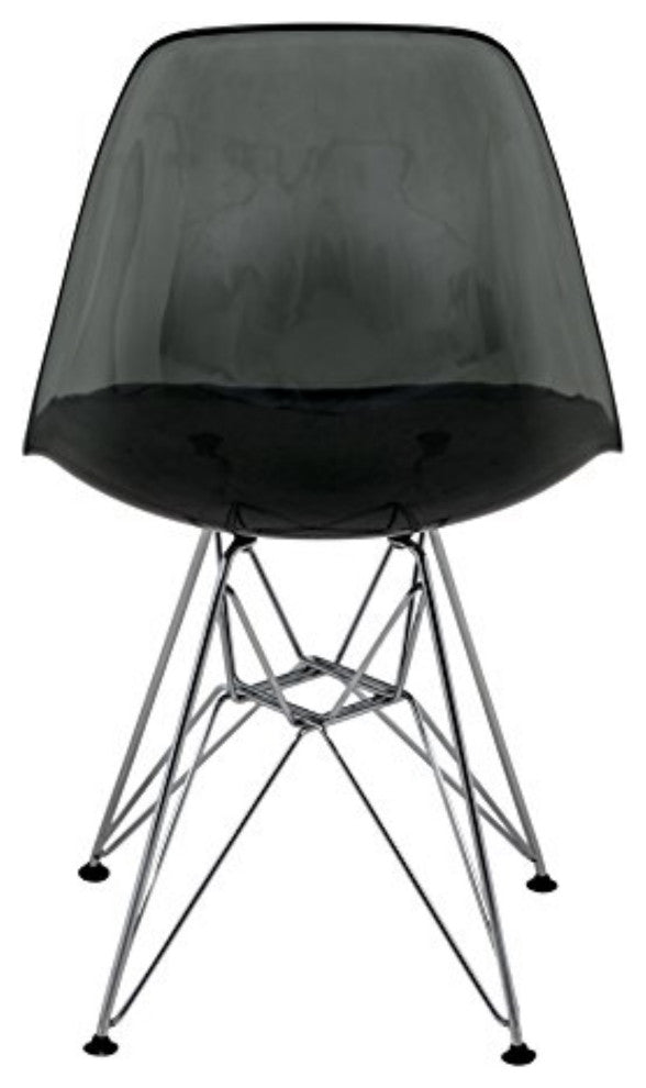 LeisureMod Cresco Molded Eiffel Side Chair, Set of 2
