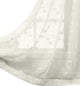Brook 2PC Embroidered Grommet Sheer Panels, Beige, 108"x108"
