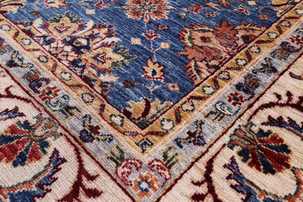 6' 10" X 10' 1" Persian Tabriz Hand-Knotted Wool Rug Q7525