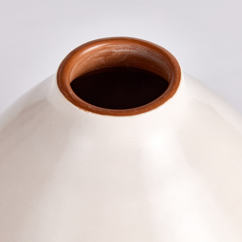 Lucela White Medium Vase