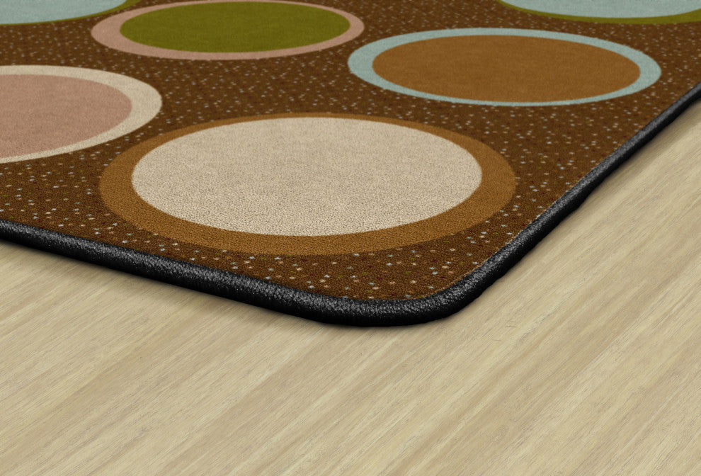 Flagship Carpets FA1340-44FS 7'6x12 Sitting Spots Earth Tone Rug