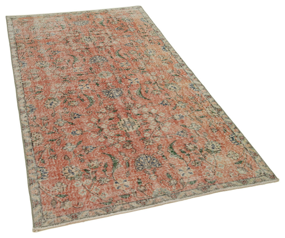 Rug N Carpet - Handmade Anatolian 3' 9" x 7' 1" Antique Small Area Rug