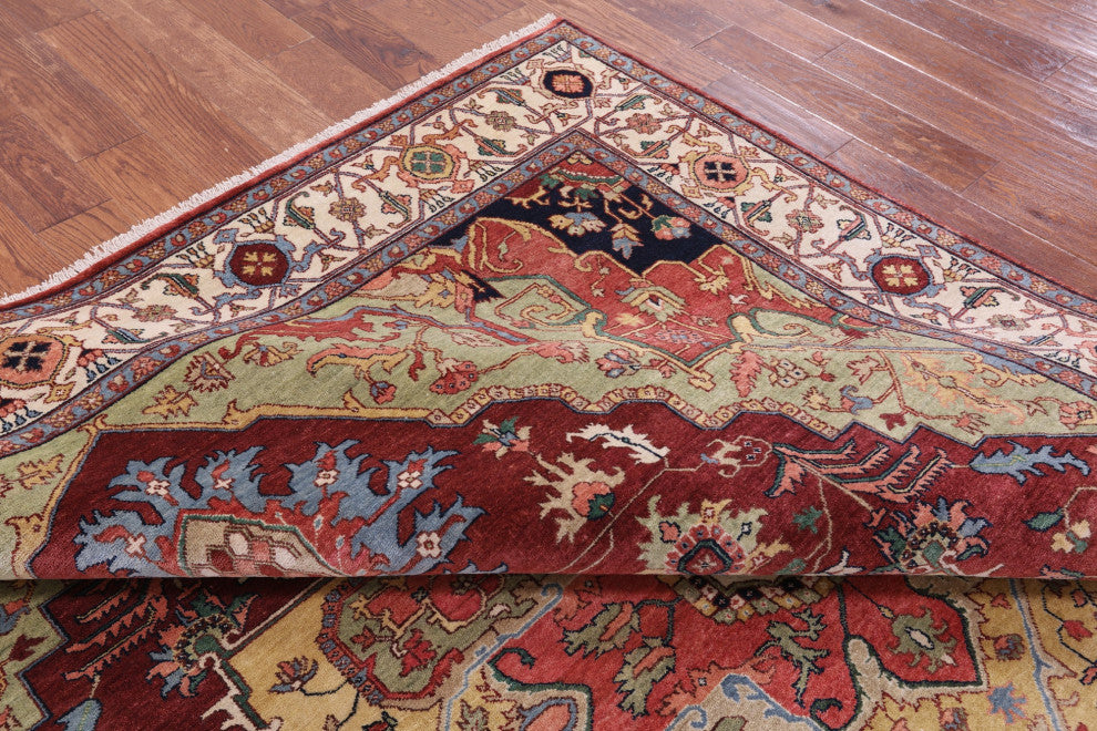Handmade Persian Fine Serapi Wool Rug 8' 0" X 9' 10" - Q14690