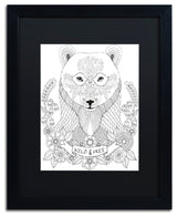Hello Angel 'Animals 4' Art, Black Frame, 20"x16", Black Matte