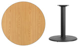 Round Natural Table Top XU-RD-36-NATTB-TR24-GG
