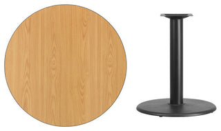 Round Natural Table Top XU-RD-36-NATTB-TR24-GG