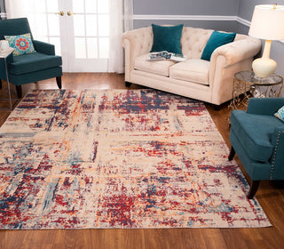 Noori Rug Low-Pile Wilbert Beige/Blue Rug