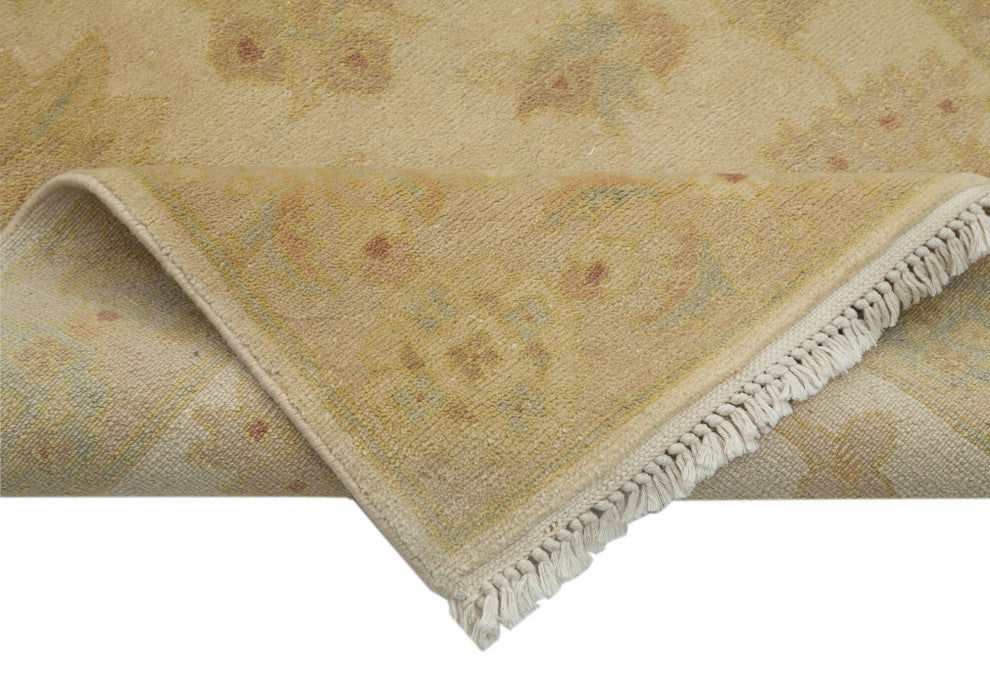 Rug N Carpet - Handmade Oriental 2' 7" x 9' 5" Runner Oushak Area Rug