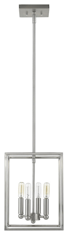 Cobar 4-Light Satin Nickel Pendant