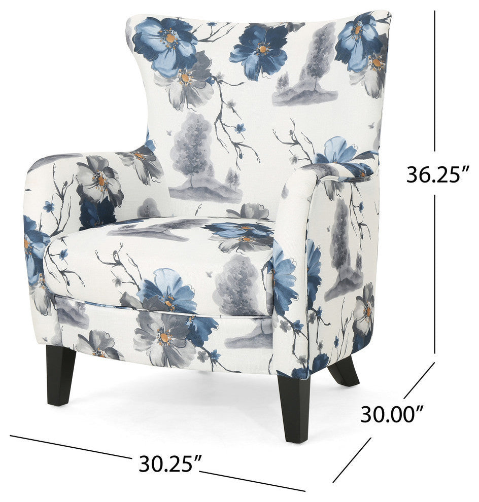 GDF Studio Oliver Contemporary Fabric Upholstered Club Chair