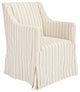 Safavieh Sandra Slipcover Chair, Beige Stripe