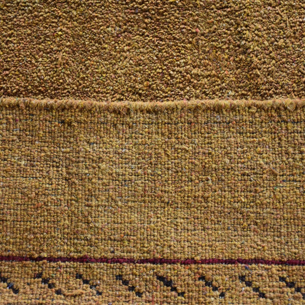 HAND KNOTTED LOOM SILK ECO-FRIENDLY AREA RUG -9'x12',Rectangle,Gold,Contemporary