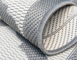 Unique Loom Gray Moroccan Outdoor 3'x5' Area Rug