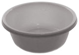 Round Plastic Wash Basin, White With Dots