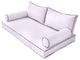 Style2 Twin Size 5PC Contrast Pipe Daybed Mattress Bolster Back Cover Only AD107