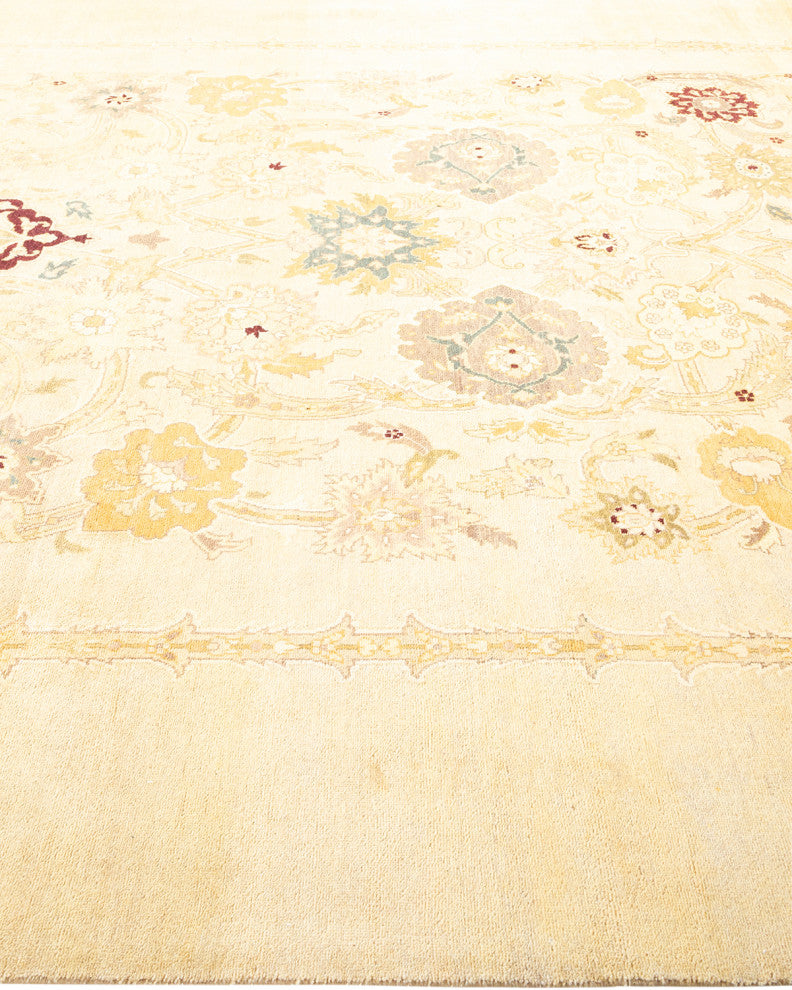 Ellie, One-of-a-Kind Hand-Knotted Area Rug, Ivory, 8' 0"x10' 4"