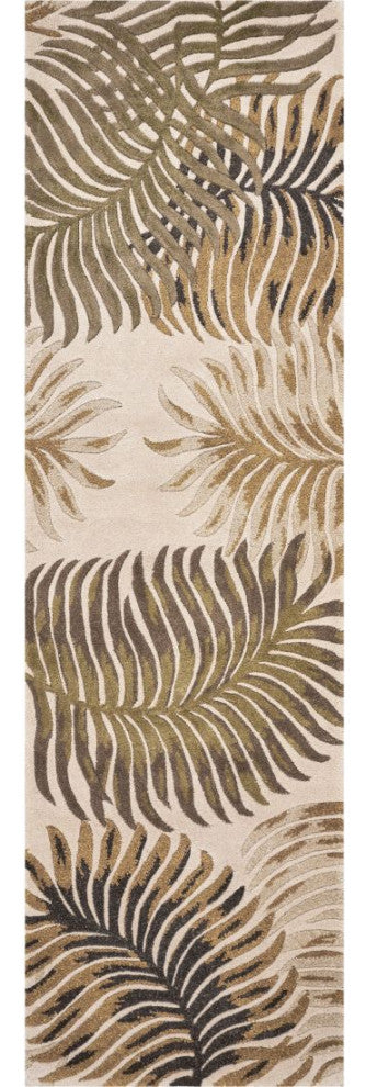 KAS Havana 2622 Natural Fern View Area Rug, 2'3"x8' Runner