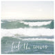 "Feel the Waves" Digital Paper Print by Laura Marshall, 38"x38"