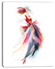 "Retro Fashion Dress" Digital Portrait Canvas Print, 12"x20"