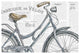 "Bicycles III" Digital Paper Print by Daphne Brissonnet, 50"x34"