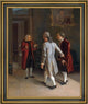 Jean Huber Voltaire Welcoming his Guests Framed Premium Canvas Print, 16"x20"