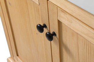 Home Living 22" Farmhouse Natural Wood-Light Bathroom Vanity