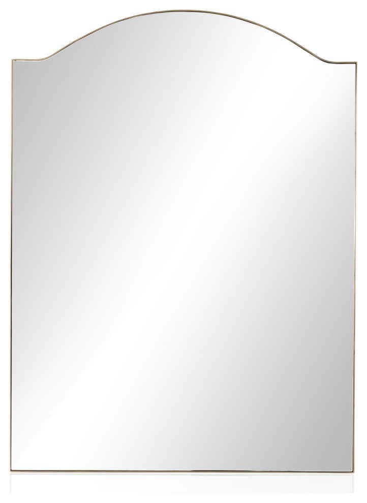 Jacques Floor Mirror-Antique Brass