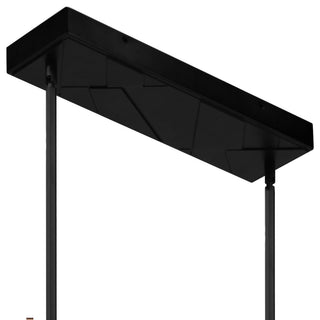 Valira Integrated LED Chandelier, Black, 60"