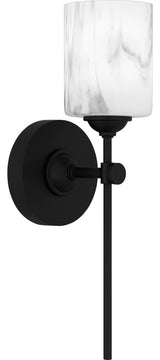 Aria 1-Light Wall Sconce, Matte Black