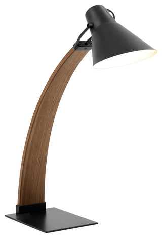 Noah Table Lamp in Walnut and Black
