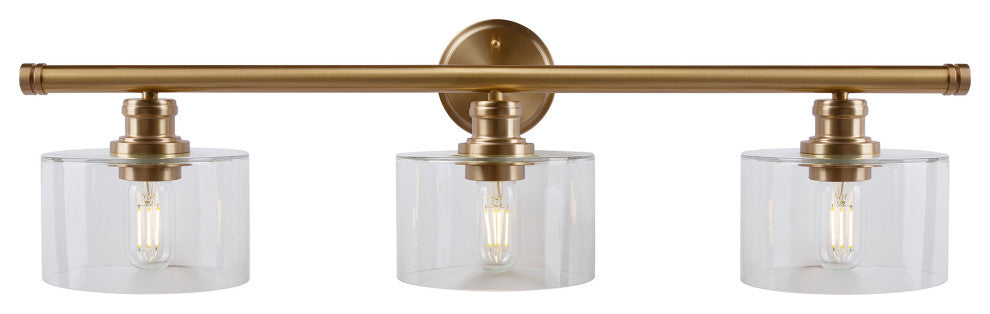 3-Light Bath Vanity Light, Soft Gold