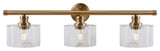 3-Light Bath Vanity Light, Soft Gold