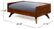 GDF Studio Dorel Mid Century Acacia Wood Dog Bed With Water Resistant Cushion