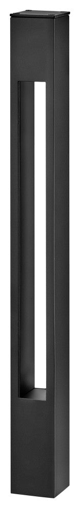 Hinkley Atlantis Square Small Bollard, Satin Black