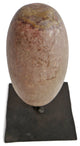 Natural Lingam Stone on Stand
