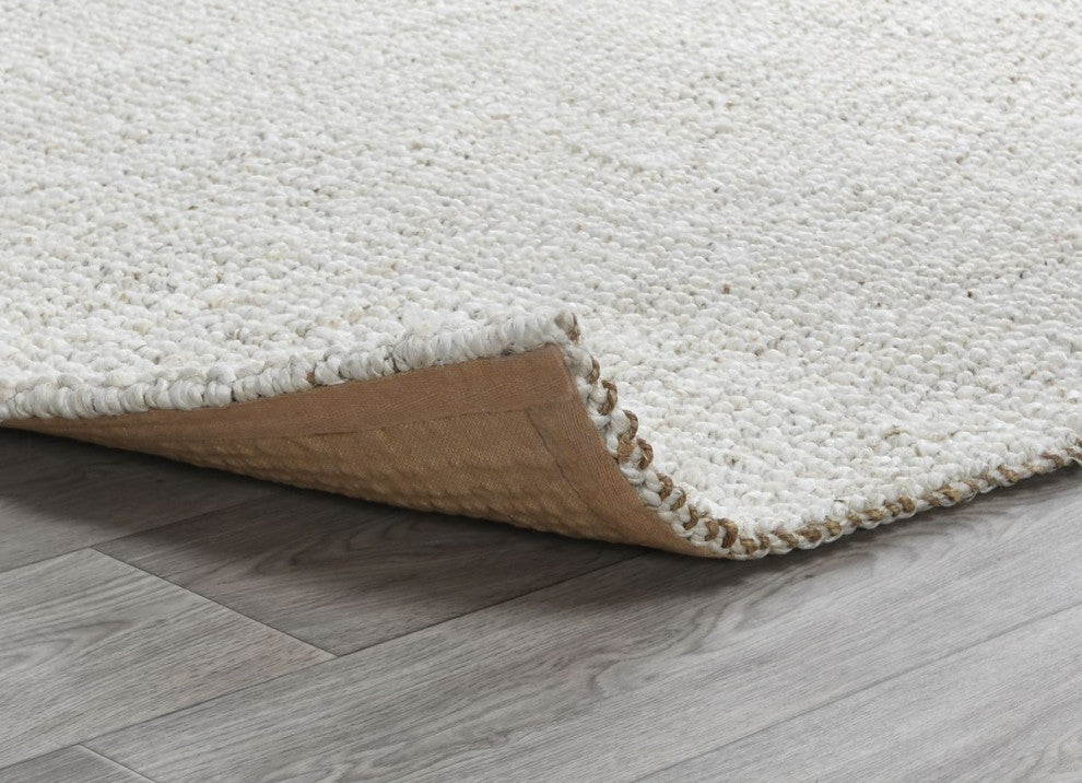 Classic Home Chunky Loop Ivory 8x10 Rug