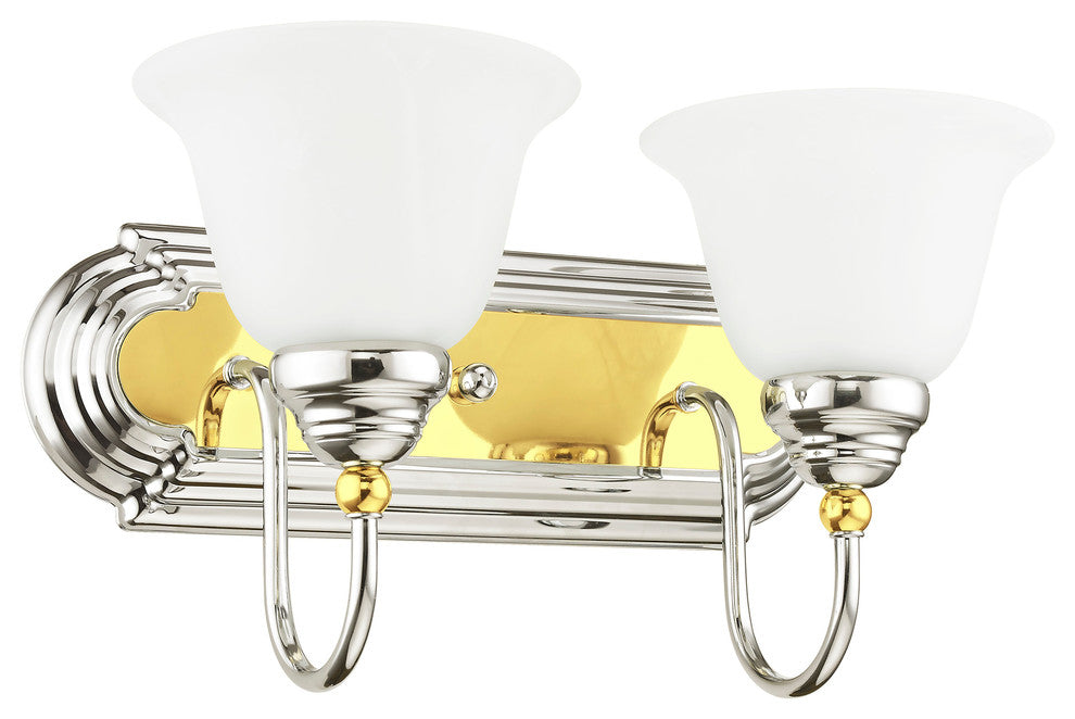 Belmont Bath Light, Chrome and Polished Brass