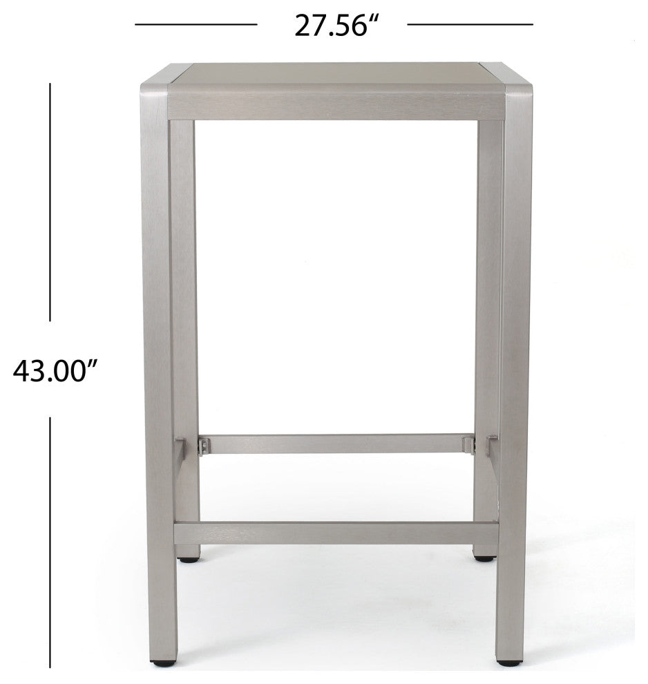 GDF Studio 5-Piece Tracy Outdoor Aluminum Bar Set