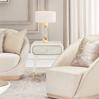 La Rachelle 1-Drawer Nightstand - Medium Champagne