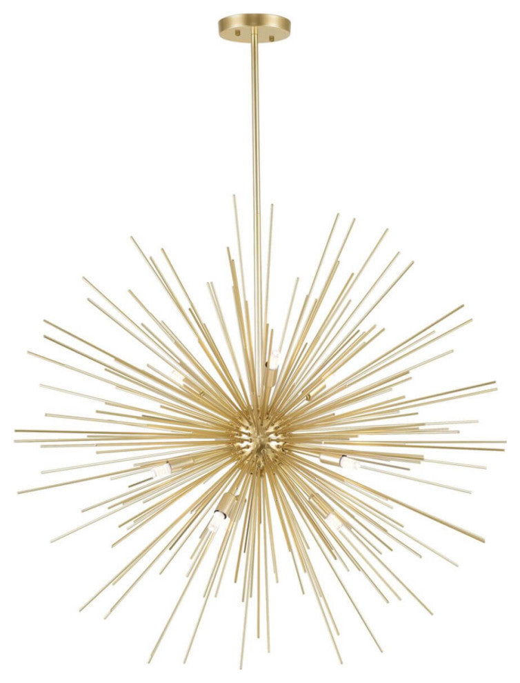 Chandelier - crystal7339par, Gold Leaf, Medium