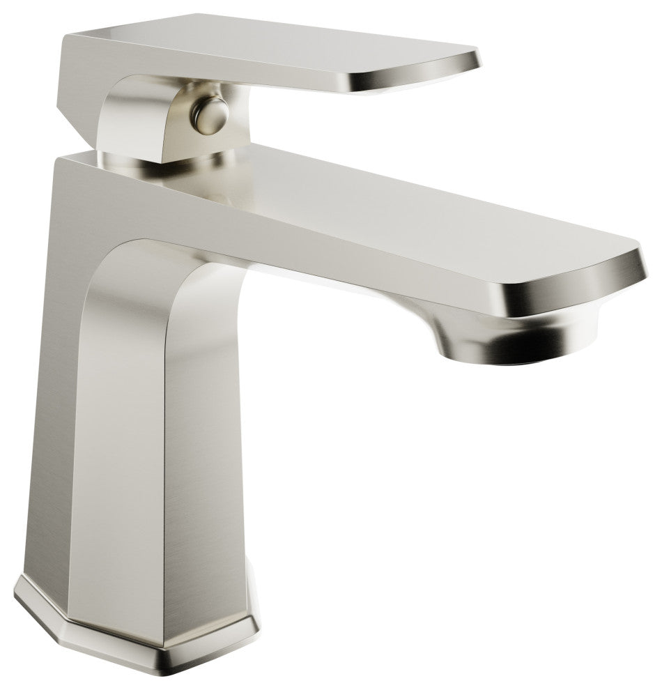 1-Handle Bathroom Faucet, Brushed Nickel