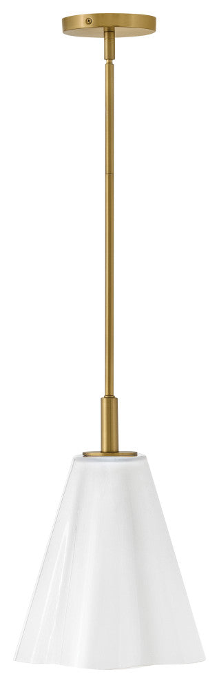 Lark Honey Small Pendant, Lacquered Brass
