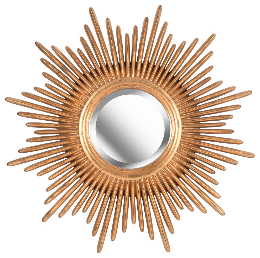 Kenroy 60008AG Wall Mirror, Reyes Collection, Antique Gold Finish
