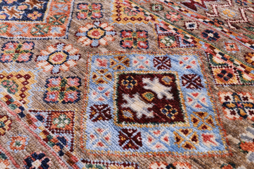 5' 8" X 7' 11" Handmade Super Kazak Khorjin Rug Q10178